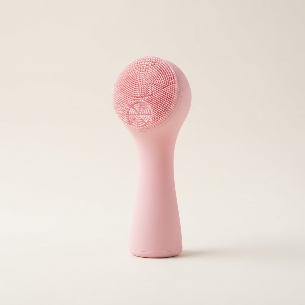 Escova facial 3D rosa