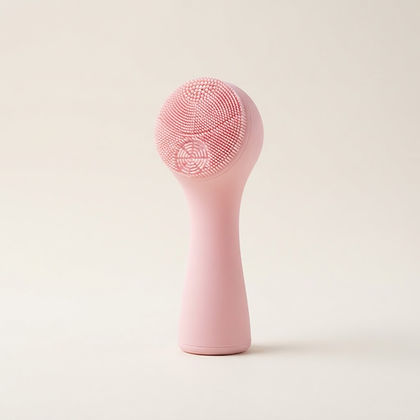 Escova facial 3D rosa