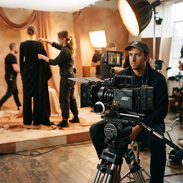 Creative production on set