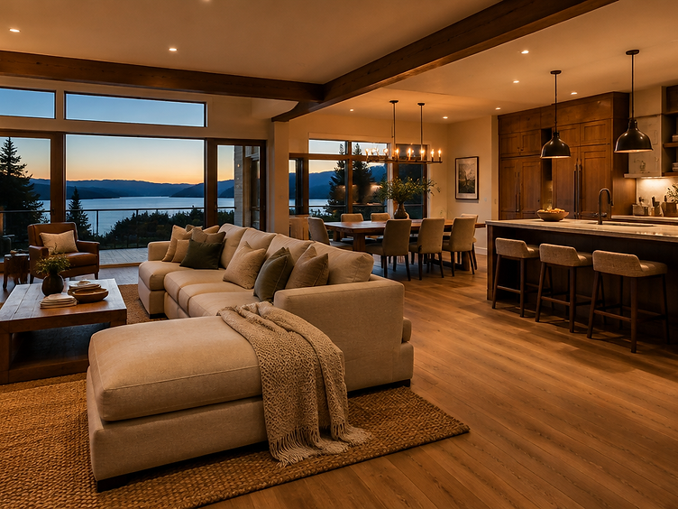 Renovated open living space