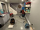 Basement drying with dehumidifier and air mover