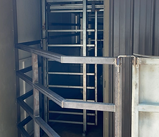 Custom steel security gate fabricated and welded by MCR