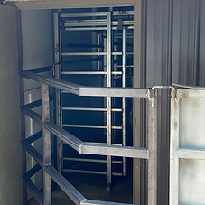 Custom steel security gate fabricated and welded by MCR