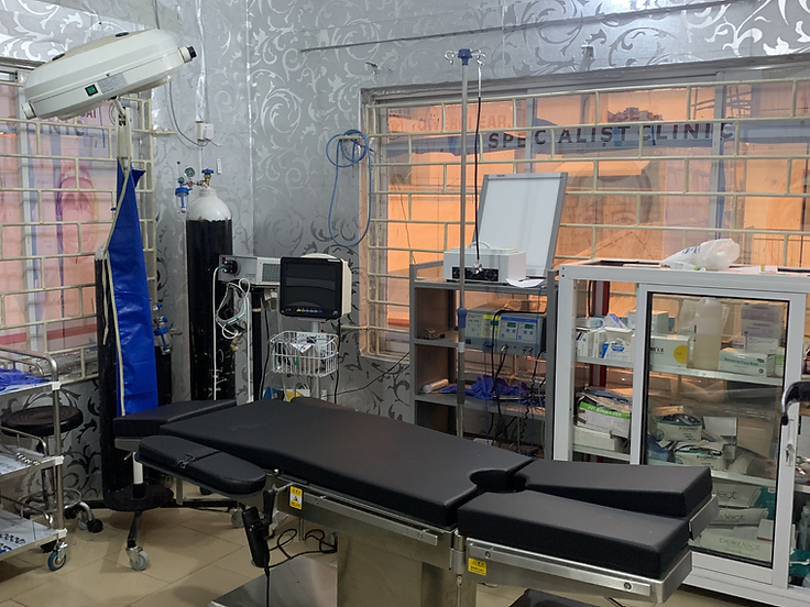 Operating theatre at Owerri ENT Specialists Clinic