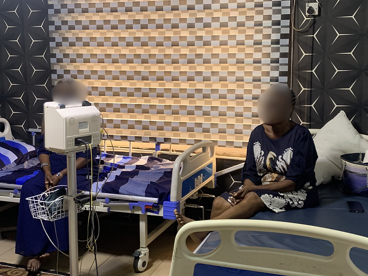 Recovery room at Owerri ENT Specialists Clinic