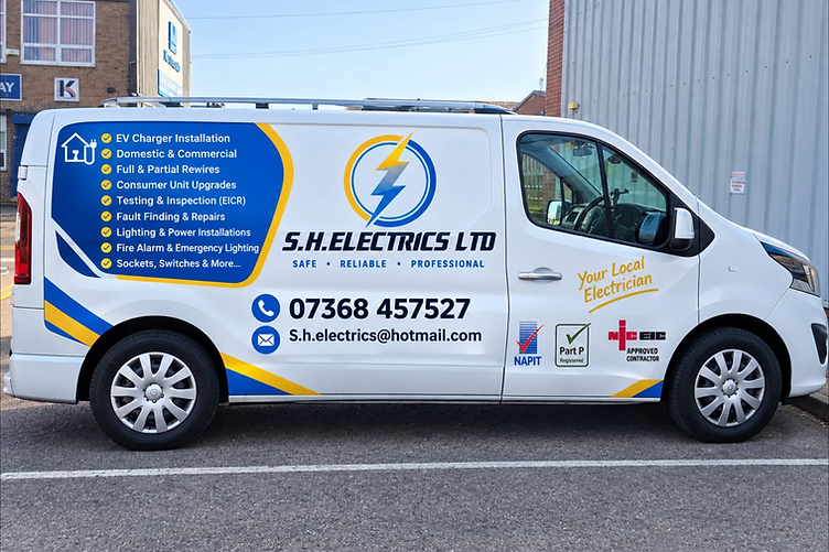 S.H. Electrics Ltd branded service van