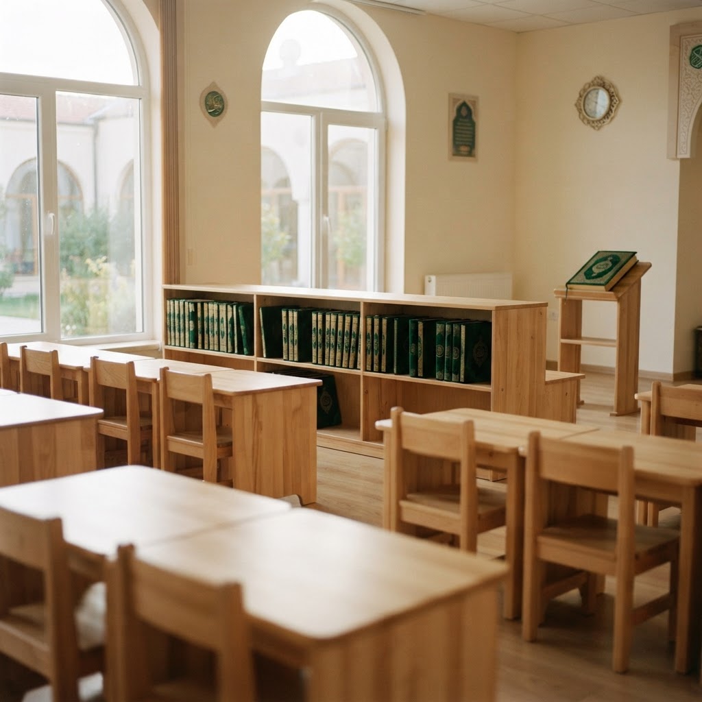 A madrasah classroom at Greenfield Masjid