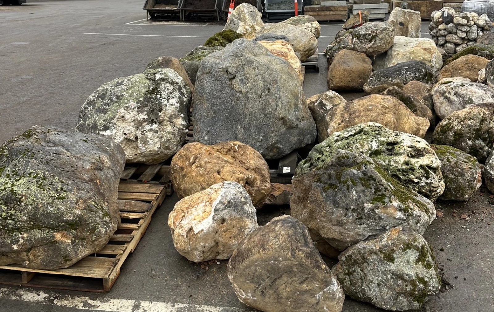 Stone selection for Oak Sanctuary