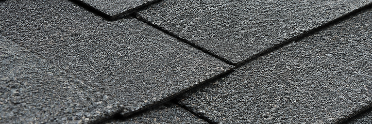 Close-up of architectural roofing shingles