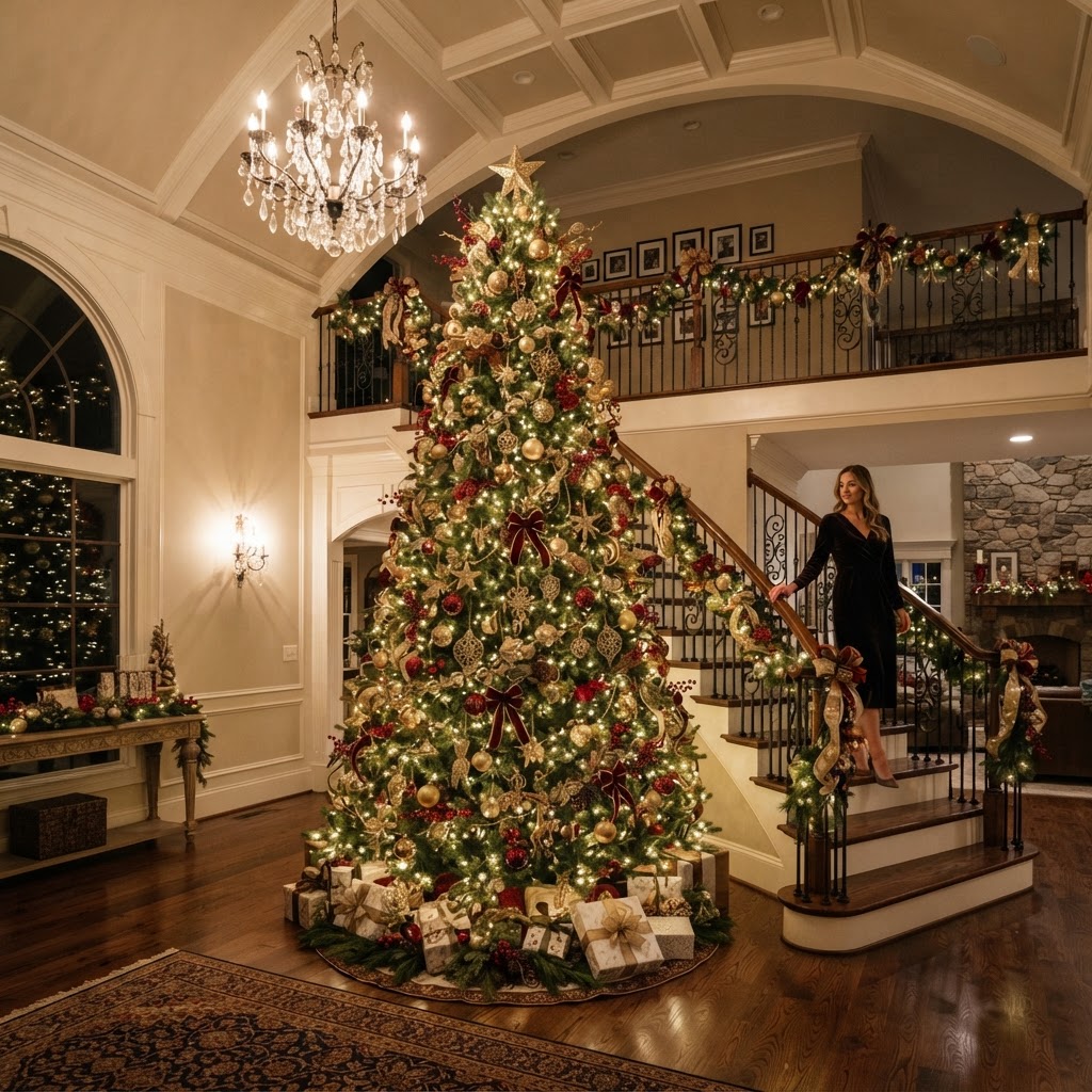 Showstopper Tree: 10–12 ft Fraser fir Christmas tree