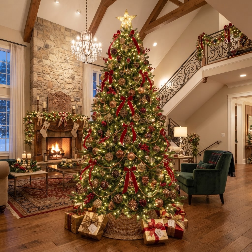 Big Bundle: 8 ft Fraser fir Christmas tree
