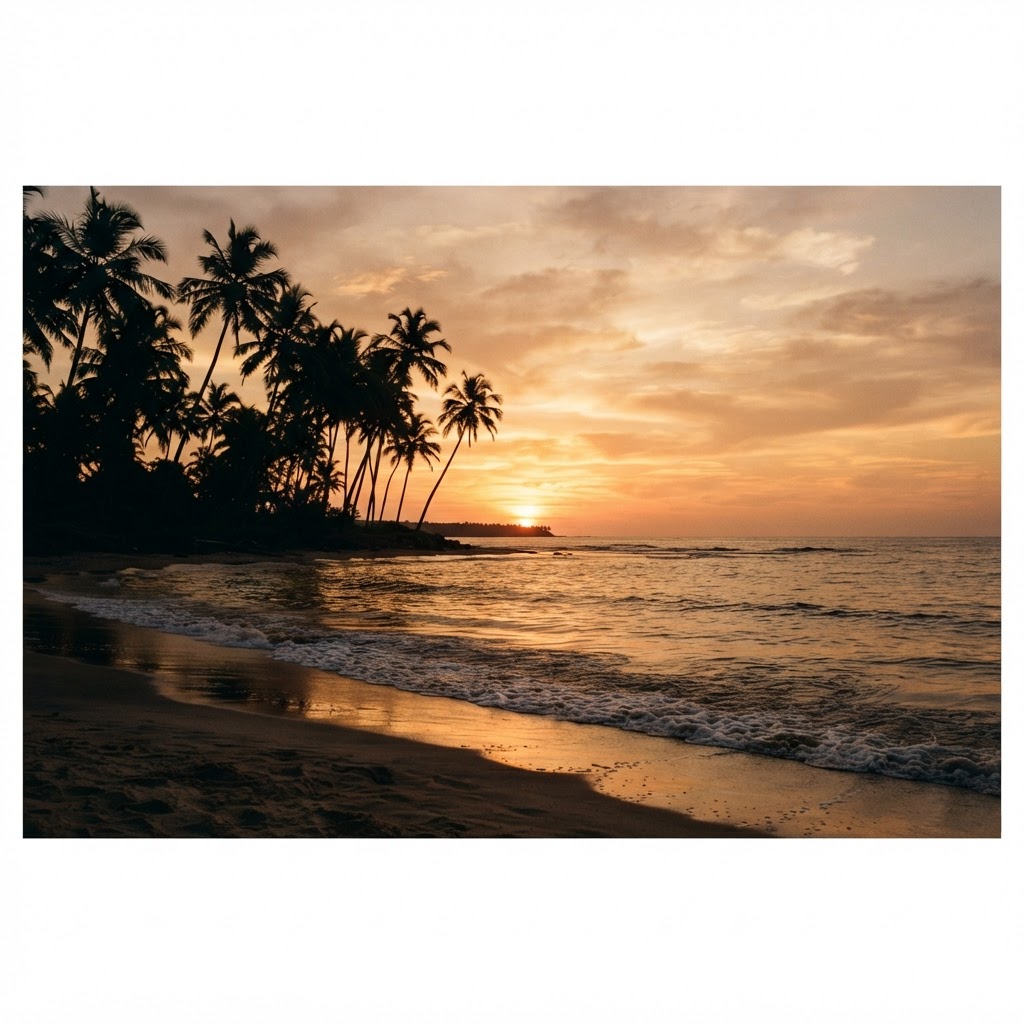 Goa sunset from our doorstep