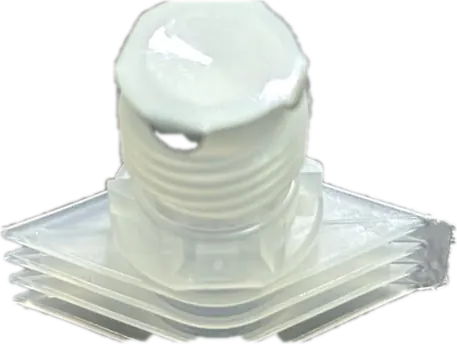 Tapa anterior sellada con foil de aluminio