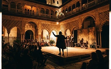 Montaje teatral 'Hamlet en el Alcázar'