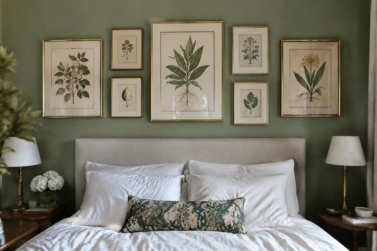 Vintage Botanical Print Gallery Wall