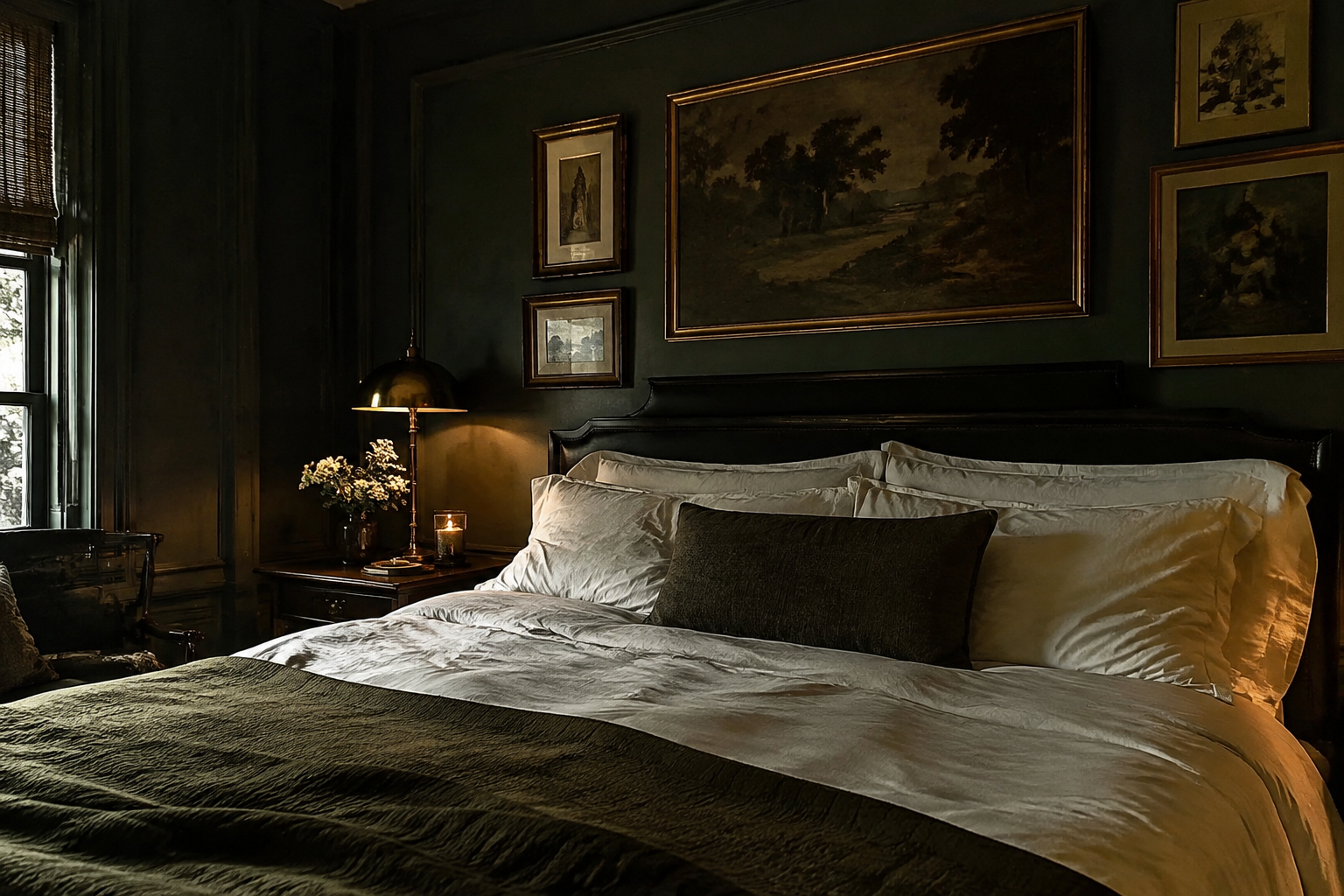 Dark Forest Green Moody Walls