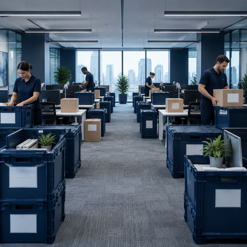 Organised office relocation