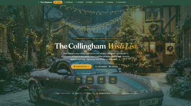 Family Christmas Wishlist & Gift Registry template preview