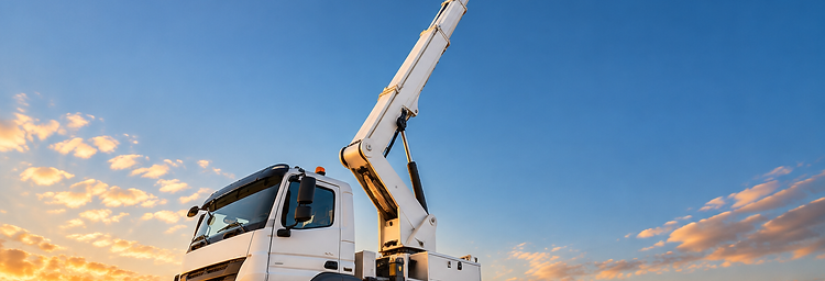 LKW-Arbeitsbühne mit Teleskopausleger
