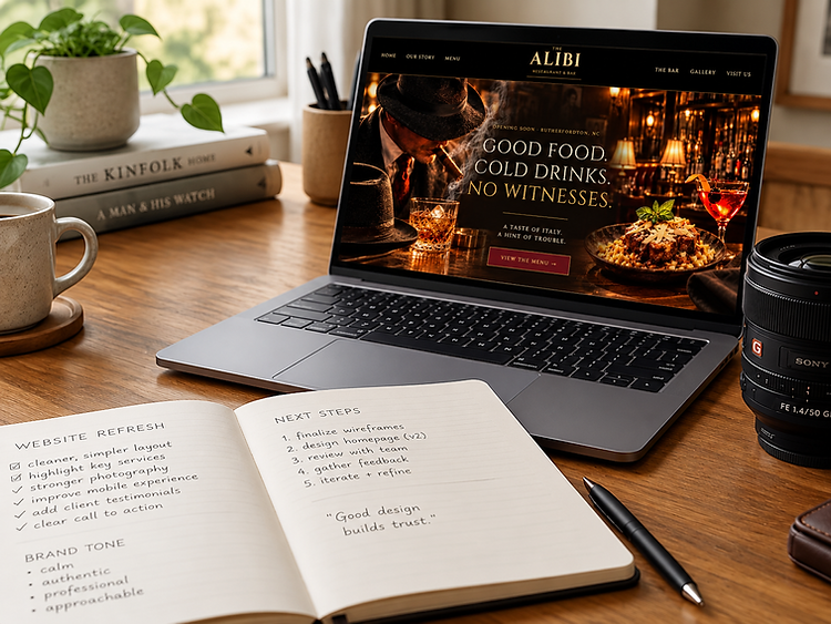 The Alibi Restaurant & Bar project workspace