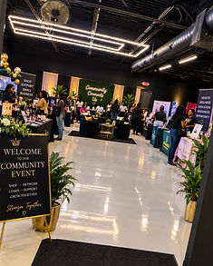A community event set up in the main hall