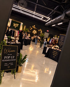 A pop-up vendor event along the venue's vendor tables