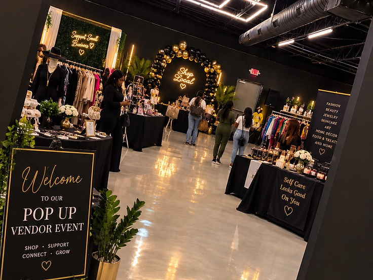 Vendor and business event setup at House of Events