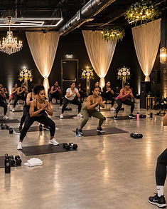 A wellness class hosted in the venue