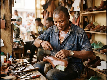 Artisan at work in a workshop