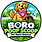 Boro Poop Scoop logo with a golden retriever mascot wearing a pink bandana