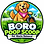 Boro Poop Scoop & Pet Care logo with a golden retriever mascot wearing a pink bandana