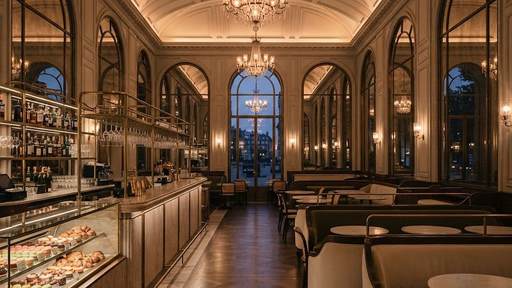 Modern Premium concept — Atelier No.9, a fictional Borazzo café