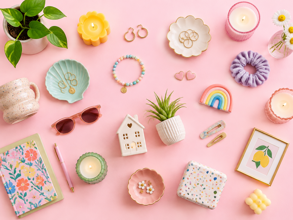 Colorful boutique products