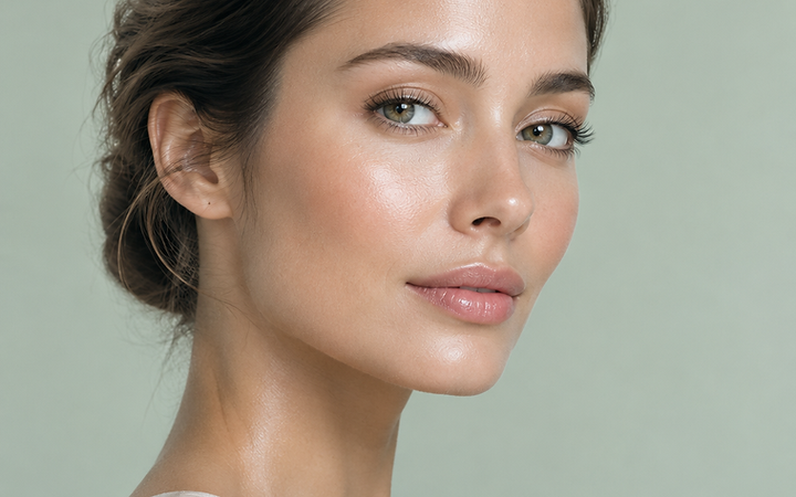 Woman with radiant, luminous skin