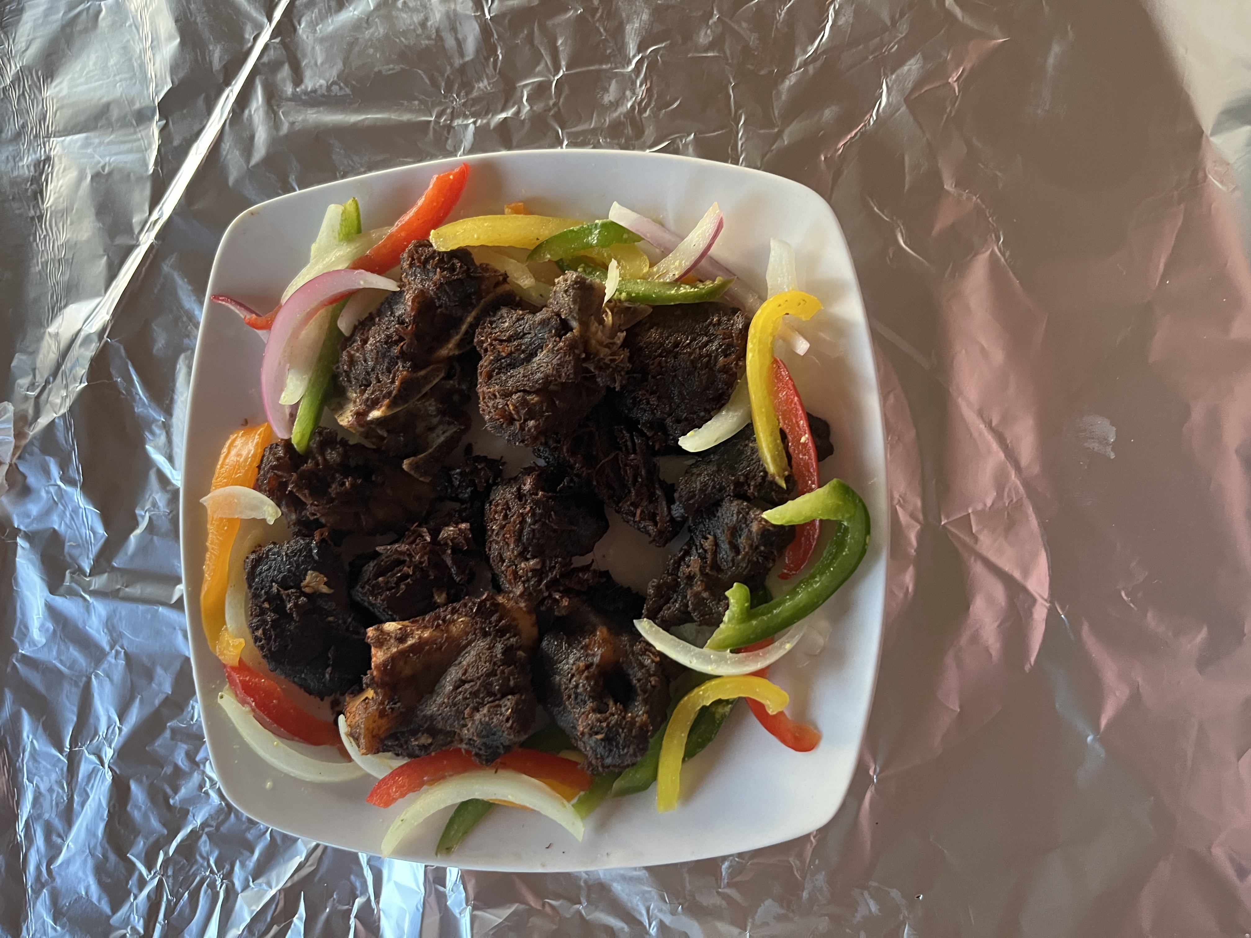 Fried turkey or turkey in sauce