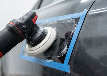 Machine polishing a panel