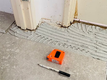 Floor Tiling in Progress, Floors
