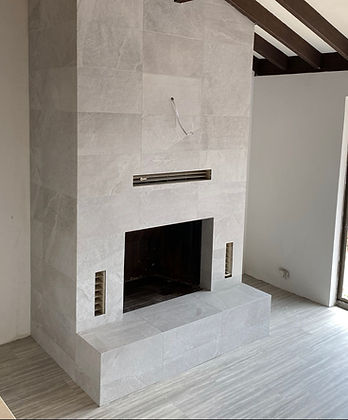 Tiled Fireplace