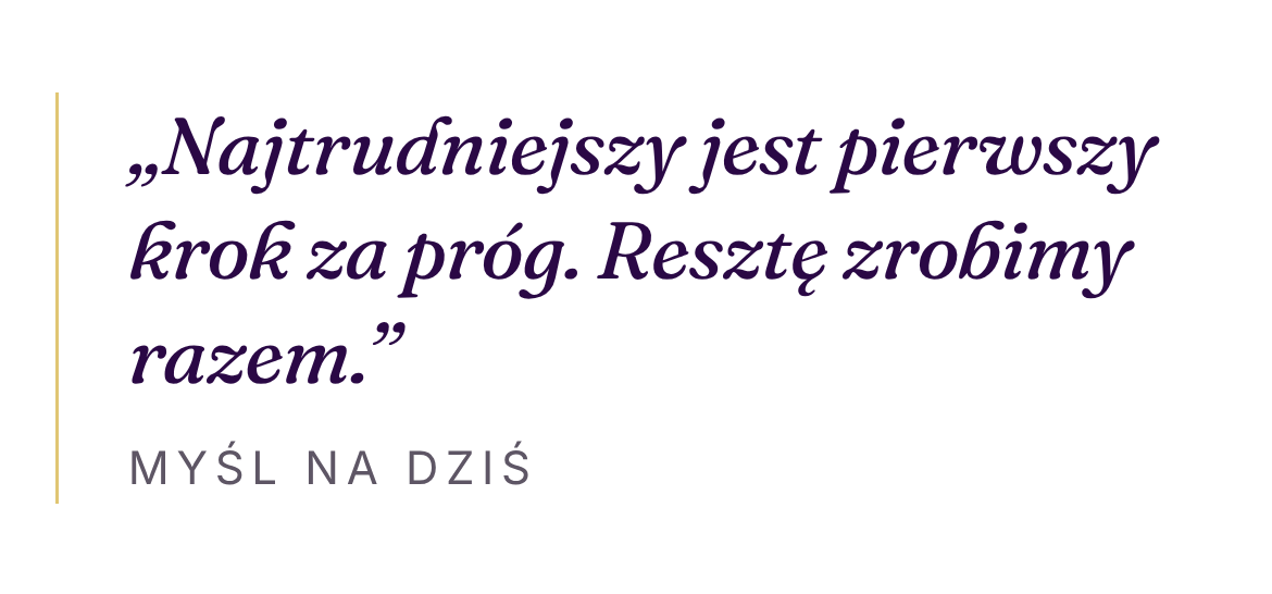 Myśl na dziś w aplikacji AuraShape