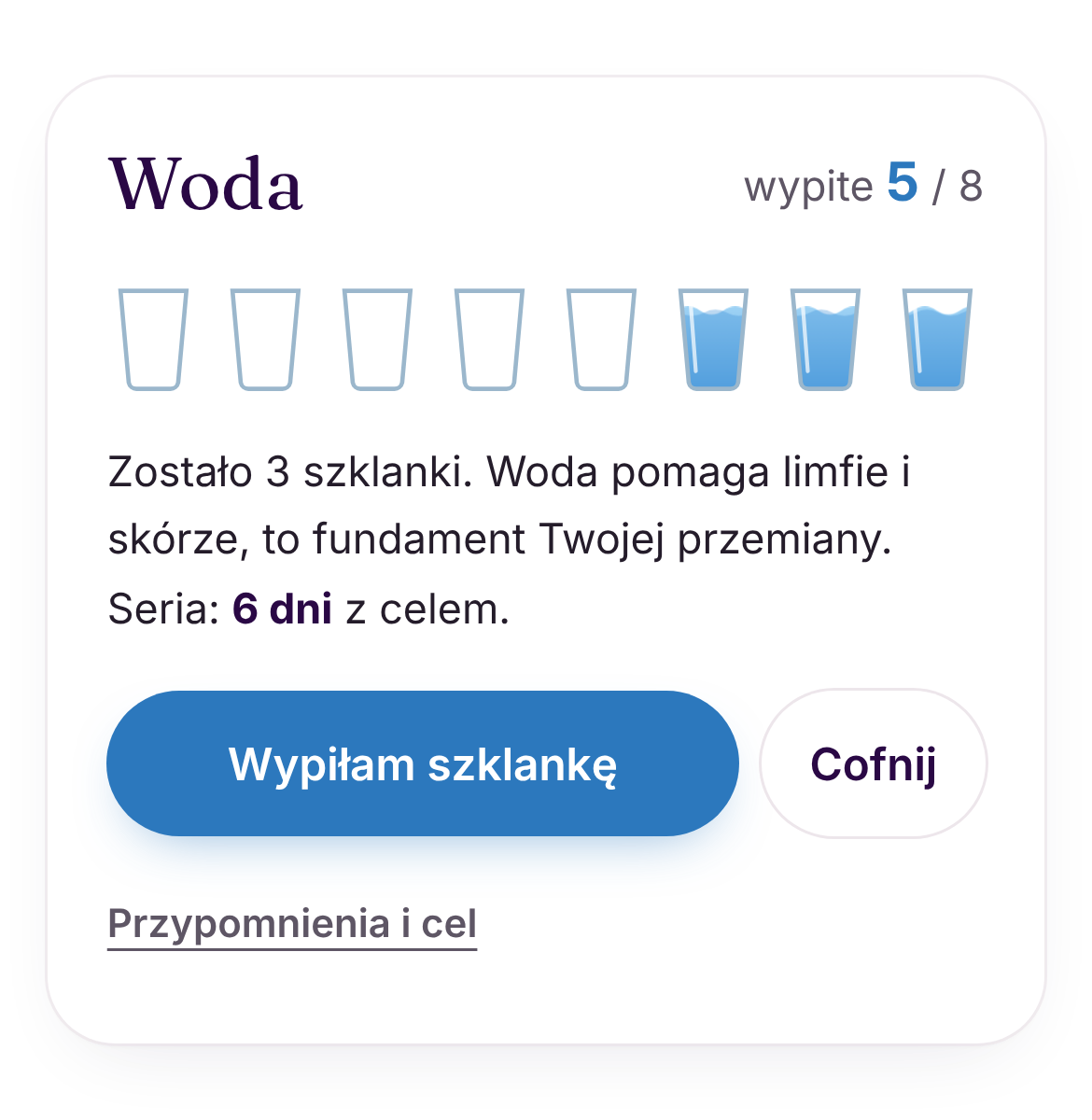 Licznik wody w aplikacji AuraShape