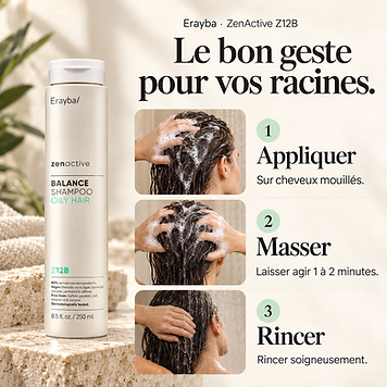 Texture du Shampooing Balance Z12B – Cuir Chevelu Gras