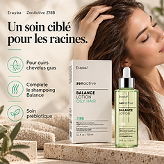 Lotion Balance Z18B – Cuir Chevelu Gras, bénéfices clés