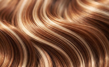 Texture de cheveux soyeux