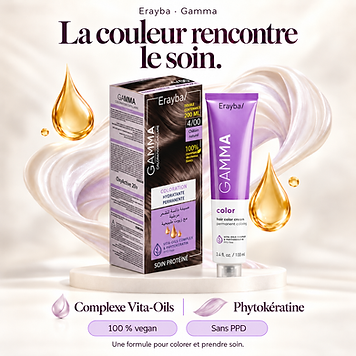 Texture du Coloration cheveux blond foncé intense 6/00+