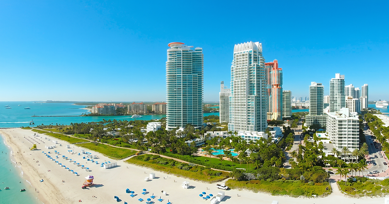 Continuum on South Beach at 50 & 100 South Pointe Drive, luxury condominiums in South of Fifth, Miami Beach