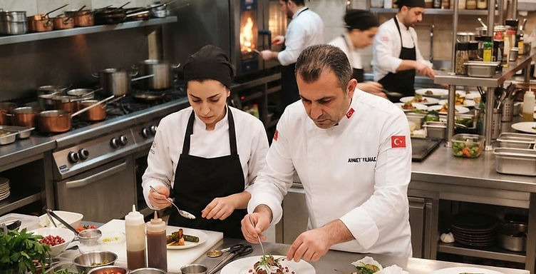 İstanbul catering ve yemek hizmeti mutfağında hazırlanan kurumsal yemek menüleri