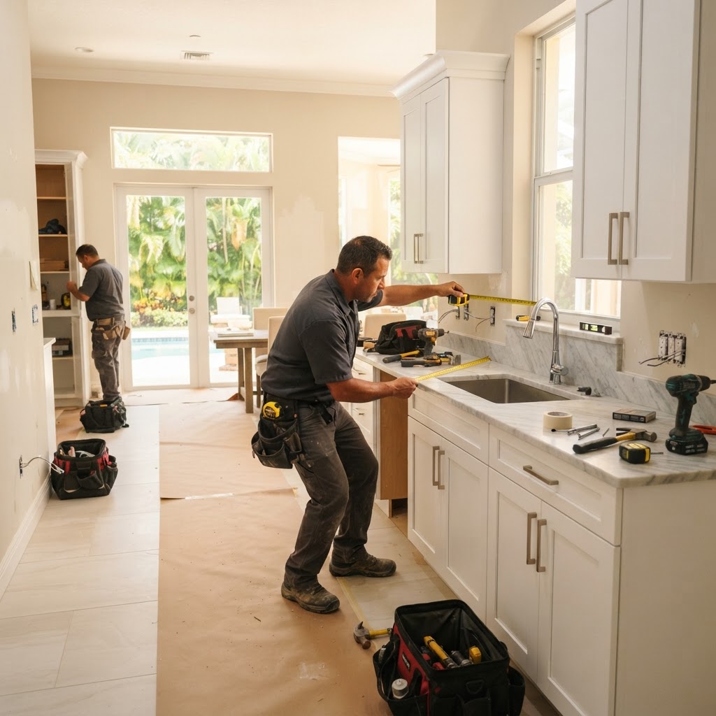 Kitchen Renovation service in Broward County, South Florida — Rhooms Renovation Handyman