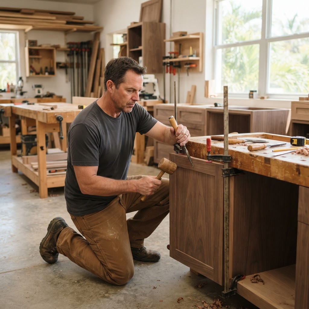 Custom Cabinetry service in Broward County, South Florida — Rhooms Renovation Handyman