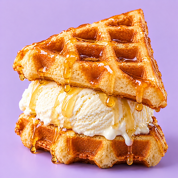 Signature Waffle Cream Belgian waffle ice cream sandwich
