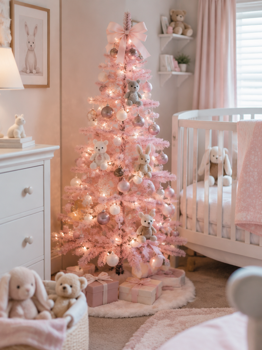 Blush Pink Nursery Tree